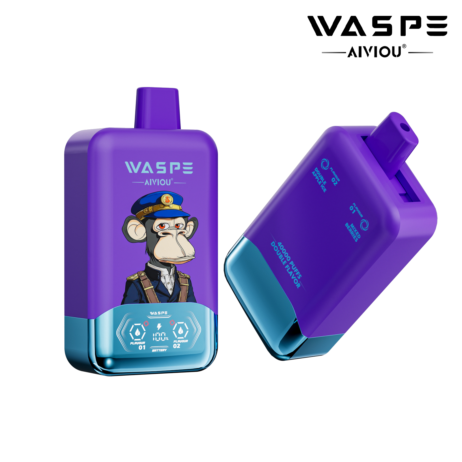 Waspee 40k Mixed Berries & Double Apple Ice