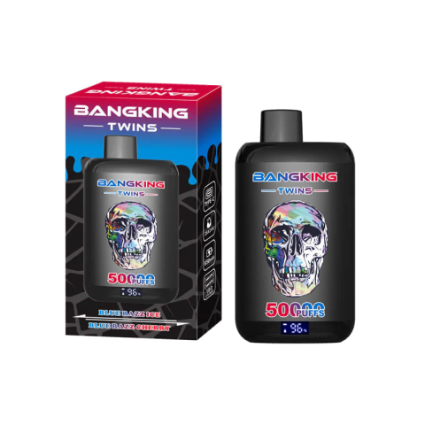 Bang King Twins 50k Blue Razz Ice & Blue Raz Cherry